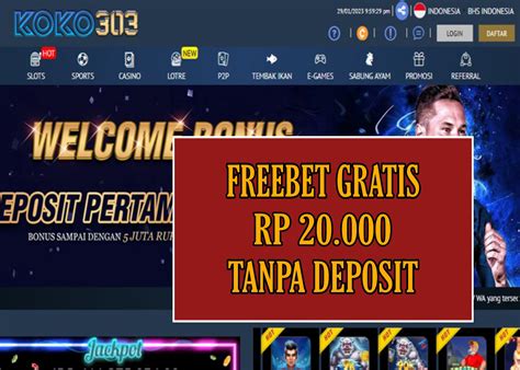 bonus freebet gratis freebet slot tanpa deposit 2023 tanpa syarat Array